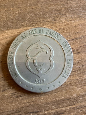 Casino token 1977 used