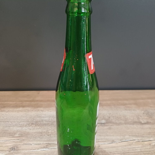 7UP soda bottle used, 250ml, Greek bottling