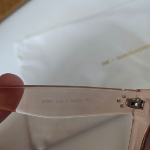 De-Sunglasses ανοιχτά ροζ γυαλιά ηλίου σαν καινούργια