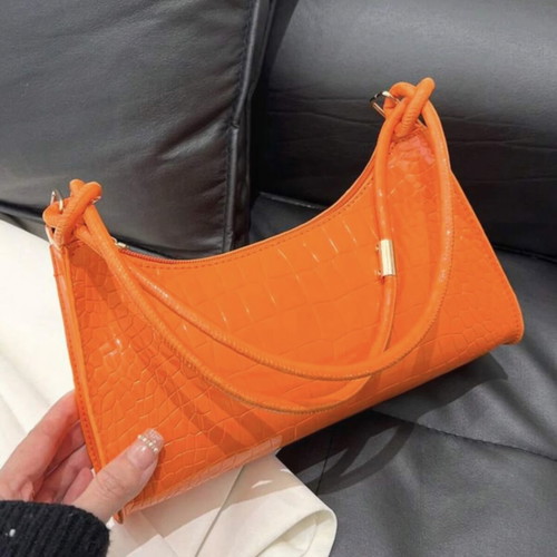 Summer shoulder bag like new, orange