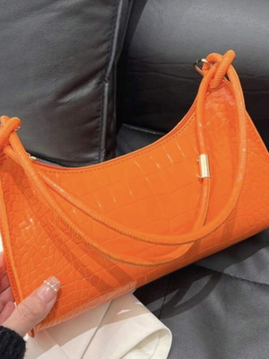 Summer shoulder bag like new, orange