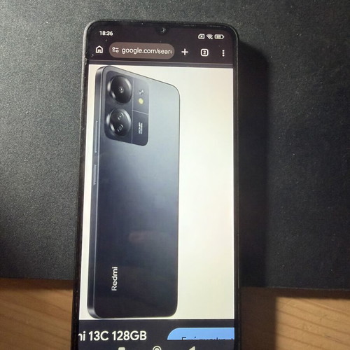 Redmi 13C 128GB smartphone like new with case