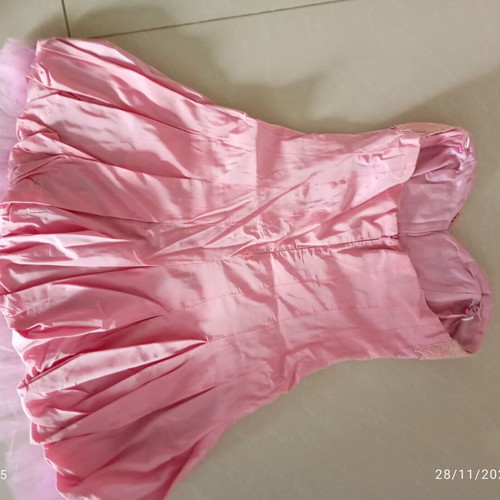Mini cocktail dress like new, pink, tulle