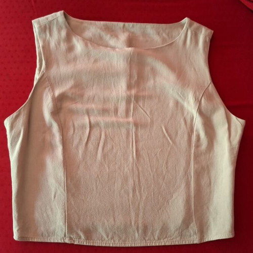 Sleeveless blouse beige, like new, size S