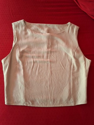 Sleeveless blouse beige, like new, size S