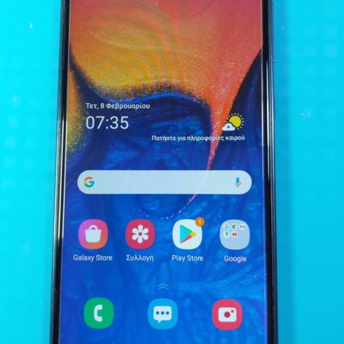 Samsung Galaxy A10 smartphone used, 2GB RAM, 32GB storage, Android 11