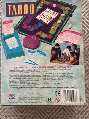 Taboo used, classic board game