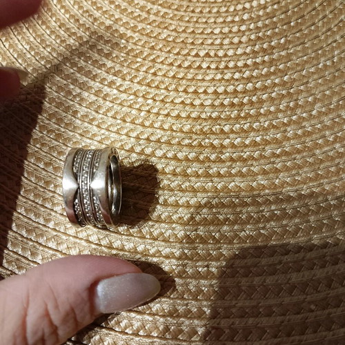 Bvlgari ring used, silver