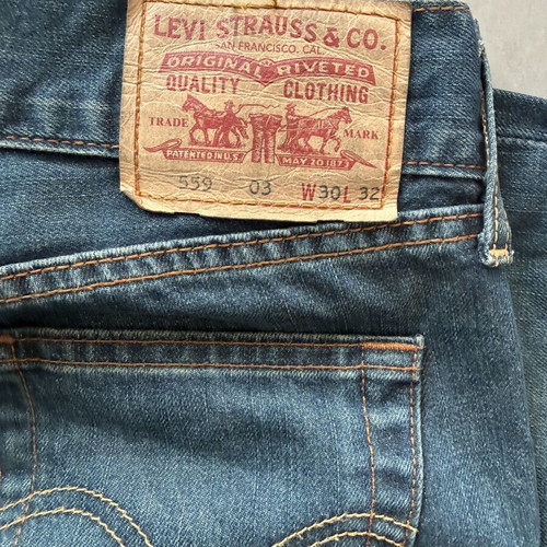 Levi's Marissa straight blue jeans, W30 L32
