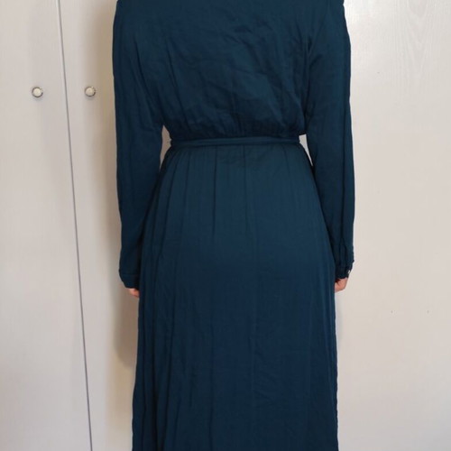Boho long dress blue with defect, size L