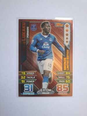 Topps Match Attax Premier League Extra 2015-16 Romelu Lukaku Bronze Limited Edition