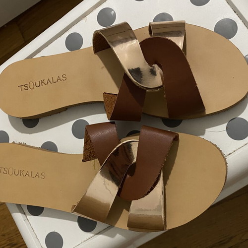 Tsoukalas Shoes sandals, multicolor, size 38