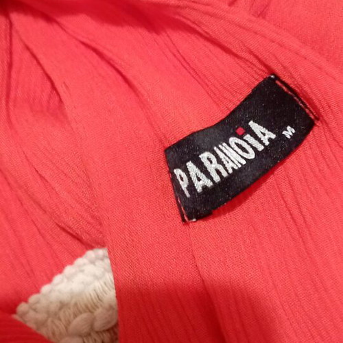 Paranoia long dress size M like new, orange, ancient Greek style