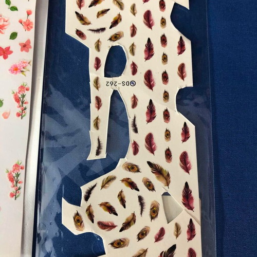 Nail Stickers Set 2 Pieces Water and 3D Used