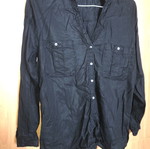 Zara women's shirt black like new, size L