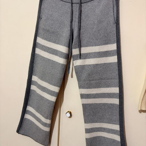 Stefanel Wool & Cashmere Grey Knit Lounge Pants like new