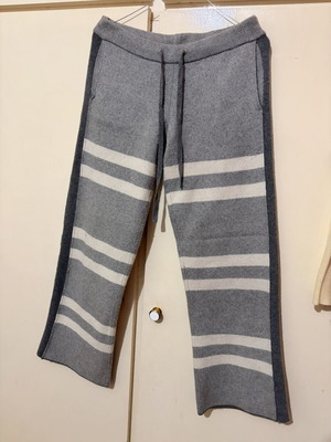 Stefanel Wool & Cashmere Grey Knit Lounge Pants like new