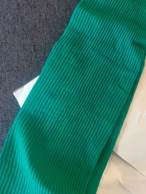 Rib vintage tights new, green, Greek made