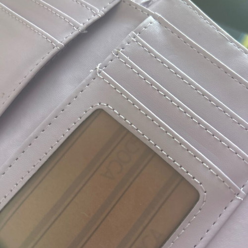Doca Stella wallet like new, lilac medium size 14x10 cm