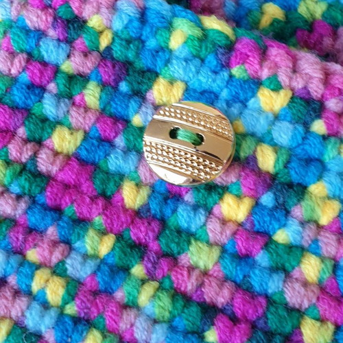 Boho colorful handmade knitted glasses case