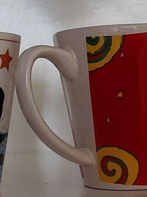 Looney Tunes collectible mugs used, set of 3