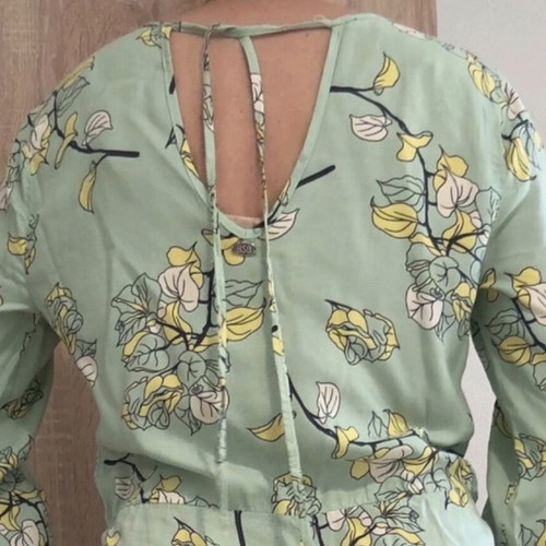 BSB floral jumpsuit mint green sage, like new