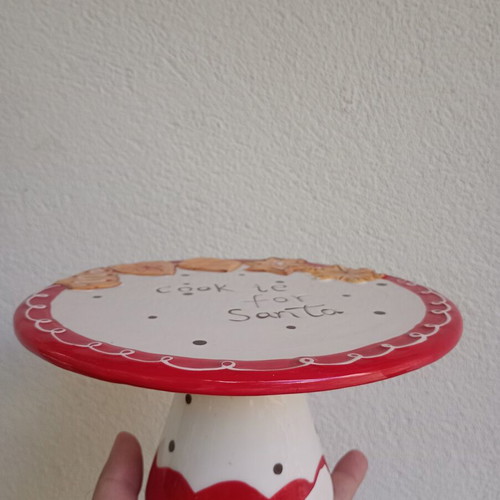 Christmas platter used with some peeling