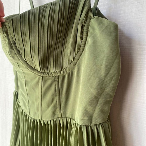 Green dress new size XL with adjustable straps