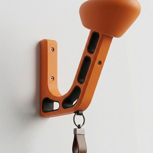 Wall-mounted helmet hanger custom heavy-duty PETG