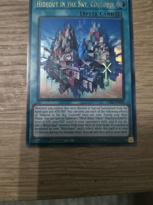 Hideout In The Sky Coulomb 1st Edition Spell Card like new