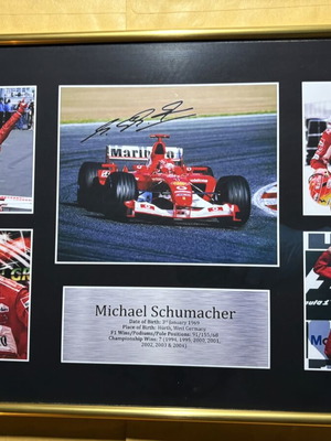 Michael Schumacher υπογεγραμμένη αφίσα Ferrari F1 A3 καινούργιο