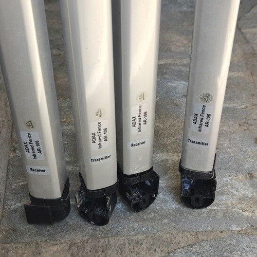 Adax Infrared Security System Used, 3 Pairs 120 cm and 1 Pair 200 cm