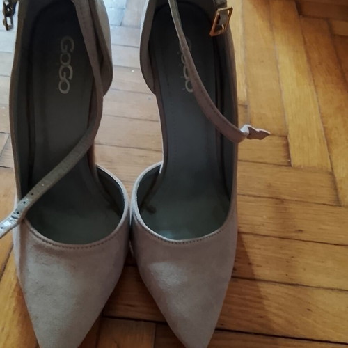 A To Z Greek high heel grey stiletto pumps, size 38