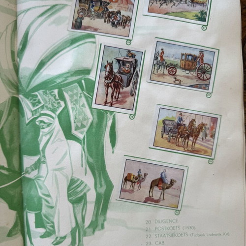 De Vervoermiddelen Door De Eeuwen Heen Large Collectible Album used