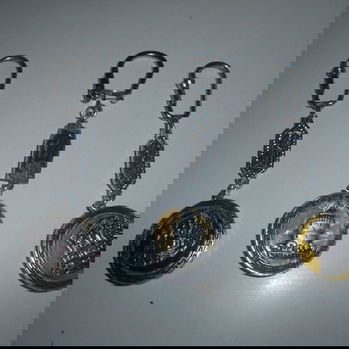 Μπρελόκ Επταετία 3 δύο όψεων μεταχειρισμένα με Λευκό Πύργο και Καρυάτιδες