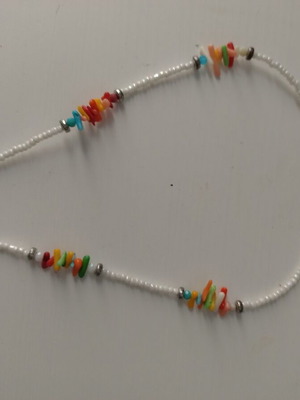 Beaded necklace 52 cm adjustable, new