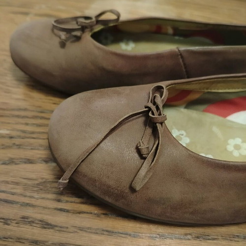 Wonders leather ballerinas used, brown, size 37