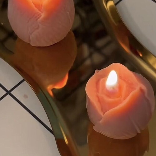 Tulip scented candles made of 100% soy wax new