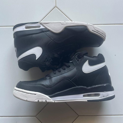 Nike Flight Legacy BQ4212-002 Mens Black White Lace Up Shoes like new, size 42