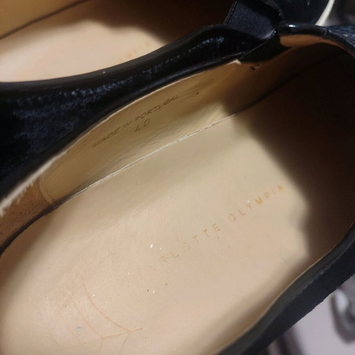Charlotte Olympia Μαύρες Βελούδινες Μπαλαρίνες Σαν Καινούργιες, Νούμερο 40