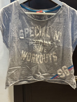 BodyTalk γκρι αθλητικό crop top μέγεθος M σαν καινούργιο