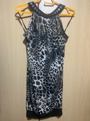 Short dress like new with neck tie