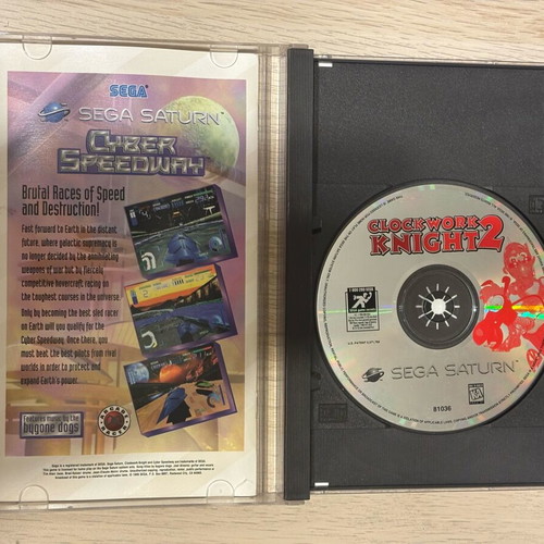Clockwork Knight 2 Sega Saturn used with first game included