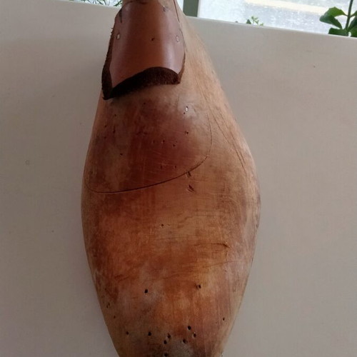 Vintage Wooden Shoelast used, early 20th century, 30cm