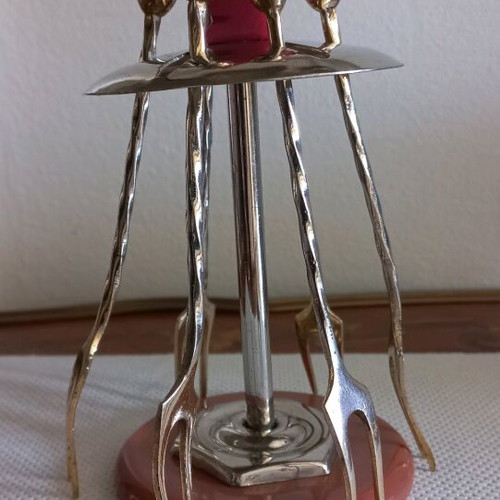 Vintage serving set with forks like new