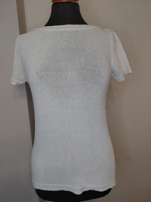 Knitted summer blouse Esti white size L like new