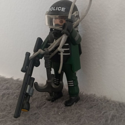 Playmobil Swat Police Officer collectible, like new