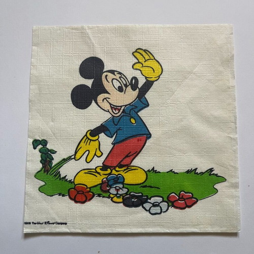 Disney vintage collectible napkins and plates like new