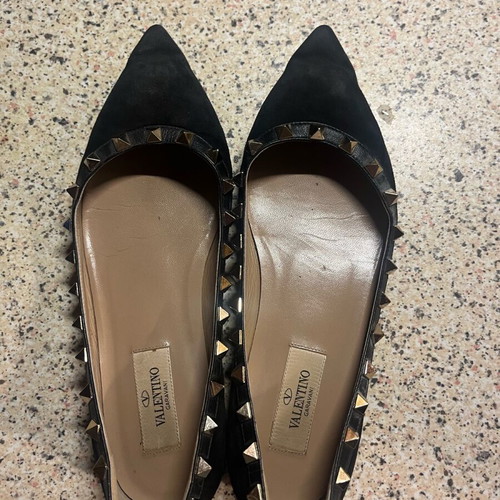 Valentino ballet flats shoes used, size 36, black