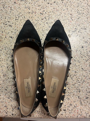 Valentino ballet flats shoes used, size 36, black